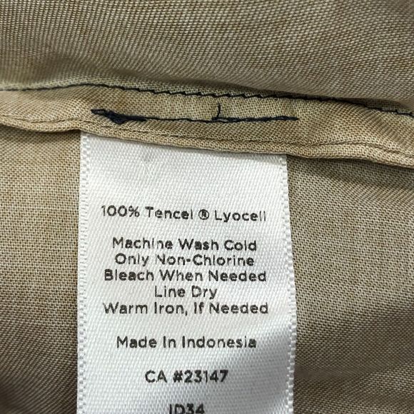 Talbots Women Short Sleeve Blouse Top Shirt Size 16 Tencel Lyocell B235 -9 - Picture 6 of 12